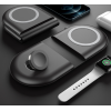 Three in one foldable wireless charger - Black_4